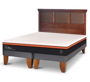 Cama europea 2 plazas Bee Comfort base dividida + respaldo Torino Cic