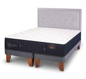 Cama europea king Premium + respaldo Ganges Cic