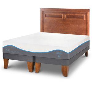 Cama europea King Alaska + respaldo Milán Cic
