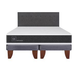 Cama europea king Ortopedic + respaldo Éufrates Cic