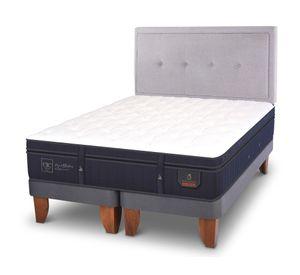 Cama europea 2 plazas Súper premium base dividida + respaldo Ganges Cic