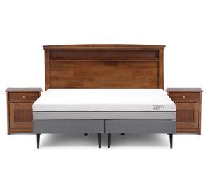 Cama Europea King Pratta base divivida patas + set Veneto Rosen