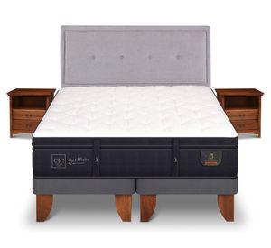 Cama europea 2 plazas Súper premium base dividida + set Ganges/ Indo Cic