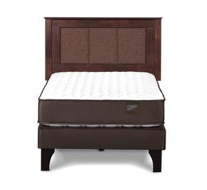 Cama europea 1 plaza Ergo T + respaldo Rachel