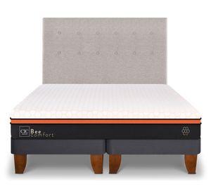 Cama europea 2 plazas Bee Comfort + respaldo Tigris Cic
