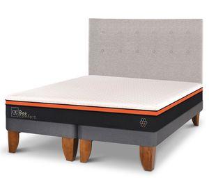 Cama europea 2 plazas Bee Comfort + respaldo Tigris Cic
