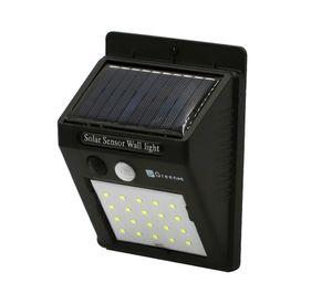 Foco solar 20 LED negro