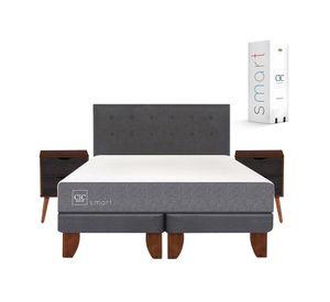 Cama europea 2 plazas Smart base dividida + set Éufrates/ Niger Cic