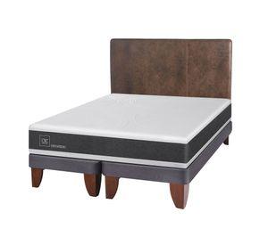 Cama europea king Ortopedic + respaldo Baker Cic