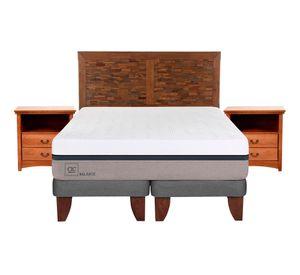Cama europea 2 plazas Balance base dividida + set Antique/ Indo Cic