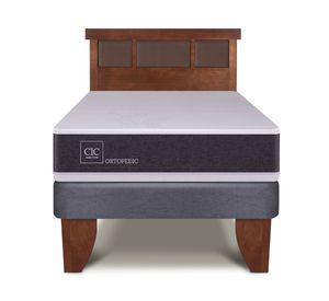 Cama europea 1.5 plazas Ortopedic + respaldo Dublín Cic