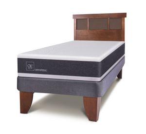 Cama europea 1.5 plazas Ortopedic + respaldo Dublín Cic