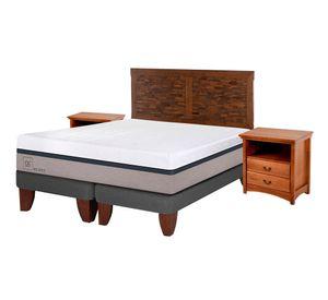 Cama europea 2 plazas Balance base dividida + set Antique/ Indo Cic