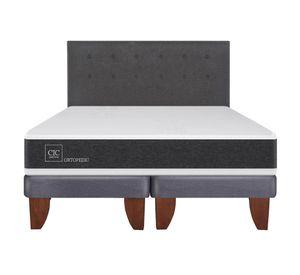 Cama europea 2 plazas Ortopedic base dividida + respaldo Éufrates Cic