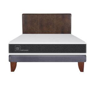 Cama europea 2 plazas Ortopedic + respaldo Baker Cic