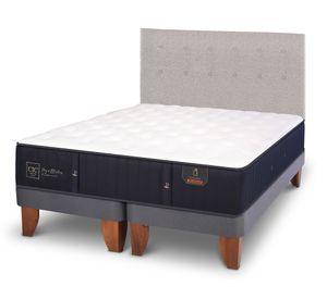 Cama europea 2 plazas Premium base dividida + respaldo Tigris Cic