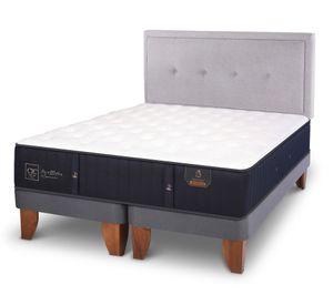 Cama europea 2 plazas Premium base dividida + respaldo Ganges Cic