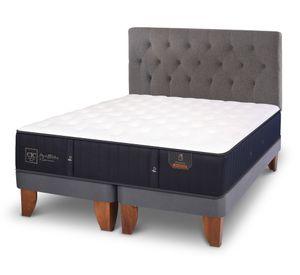 Cama europea 2 plazas Premium base dividida + respaldo Kavery Cic