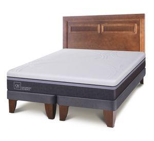 Cama europea 2 plazas Ortopedic advance base dividida + respaldo Milán Cic.