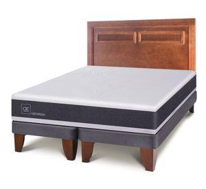 Cama europea&nbsp;2&nbsp;plazas New Ortopedic + respaldo Milán