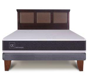 Cama europea 2 plazas New Ortopedic + respaldo New Torino Cic