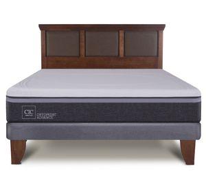 Cama europea 2 plazas Ortopedic Advance + respaldo New Torino Cic