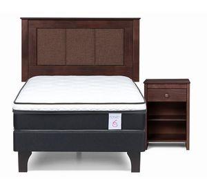 Cama europea 1.5 plazas New Style 6 + set Rachel