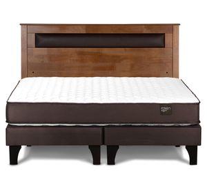 Cama europea 2 plazas Ergo T base dividida + respaldo Ferrara
