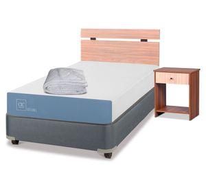 Box americano 1.5 plazas x 190 cm Excellence + set Olmo + plumón Cic