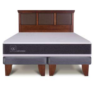 Cama europea 2 plazas New Ortopedic base dividida + respaldo New Torino Cic