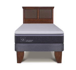 Cama europea 1.5 plazas Ortopedic Advance + respaldo New Torino Cic