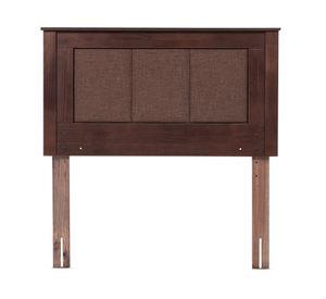 Set respaldo 1.5 plazas Rachel + velador Ferrara chocolate