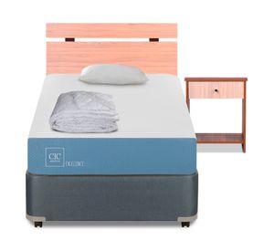 Box americano 1 plaza Excellence + set Olmo + almohada + plumón