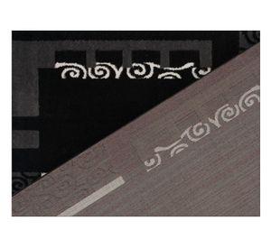 Alfombra 80x120 cm Frize carved D5 negro Idetex