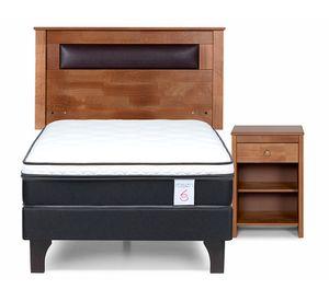 Cama europea 1.5 plazas New Style 6 + set Ferrara