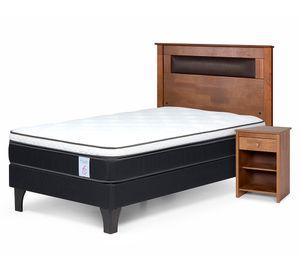Cama europea 1.5 plazas New Style 6 + set Ferrara