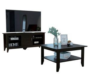 Rack TV 65'' + mesa de centro Essential wengue 2 TuHome