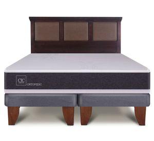 Cama europea 2 plazas New Ortopedic dividida + respaldo New Torino Cic