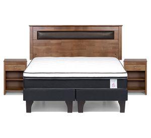 Cama europea New Style 6 base dividida 2 Plazas + set Ferrara