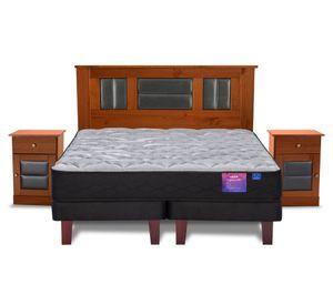 Cama europea king Therapedic Plus base dividida + Set Lorraine