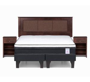 Cama europea 2 plazas New Style 6 base dividida + set Rachel