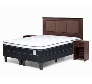 Cama europea 2 plazas New Style 6 base dividida + set Rachel