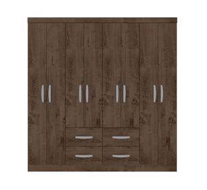 Clóset 8 puertas 4 cajones tabaco 183x40x177 cm