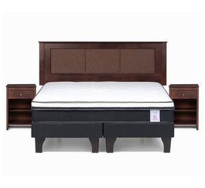 Cama europea king New Style 6 base dividida + set Rachel