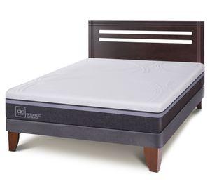 Cama Europea 2 plazas Ortopedic Advance + respaldo Múnich