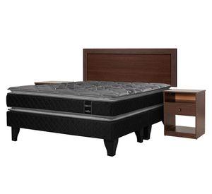Cama europea 2 plazas Terapeutic base dividida + set de muebles Pamplona