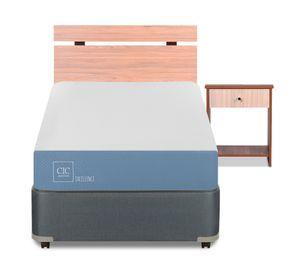 Box americano 1 plaza x 190 cm Excellence + set Olmo