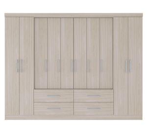 Clóset 10 puertas 4 cajones Lagos 183x235x45 cm