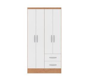 Clóset 4 puertas&nbsp;2 cajones 183x94x47 cm + Clóset 3 puertas 2 cajones 183x75x46 cm