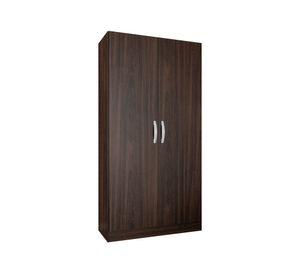 Clóset 2 puertas Pucón tabaco 183x92x45 cm